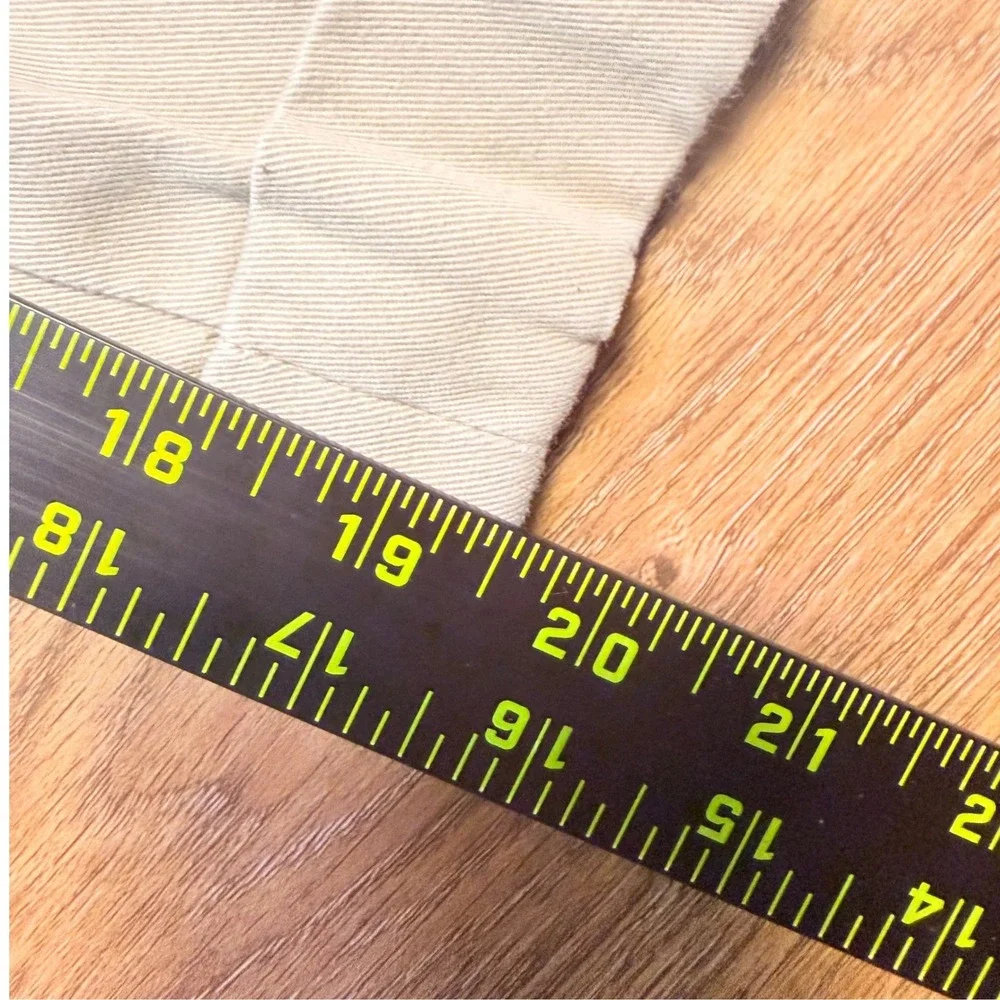 Polo Ralph Lauren Andrew Pant Men 30 Beige Pleated Cotton Cropped Chino Trousers